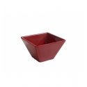 Bol cuadrado Rojo mini melamina Ming Ventana 10x10x6 cm. B885252R (3 unidades)