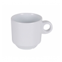 Taza de café capuccino apilable melamina Blanco Iris 21cl. 7.5x7.5CM. B885370R6 (12 unidades)