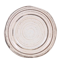 Plato llano melamina Marrón suave Tivoli Antiguo Ø 26 cm. B885381A (6 unidades)