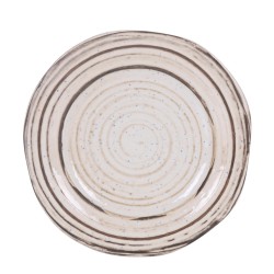 Plato llano melamina Marrón suave Tivoli Antiguo Ø 23 cm. B885382A (6 unidades)