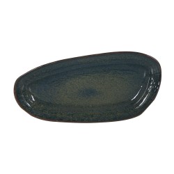 Bandeja rectangular melamina Azul Tivoli Moss Ø 36x17x2.5 cm. B885385B (6 unidades)