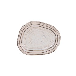 Bandeja rectangular melamina Marrón suave Tivoli Antiguo Ø 24x19x2,5cm. B885386A (6 unidades)