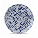 Plato llano coupe redondo vitroporcelana Terrazzo Blue 26 cm. Dudson TZBLEV101 (12 unidades)