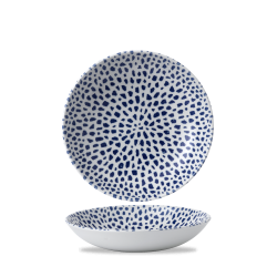 Plato hondo coupe redondo vitroporcelana Terrazzo Blue 24,8 cm. Dudson TZBLEVB91 (12 unidades)