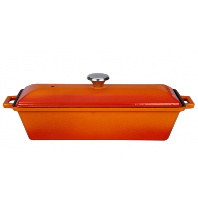 P635005-7- TARRINA RECTANGULAR 29x11cm 105cl NARANJA 1 UNIDADES