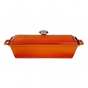 P635005-7- TARRINA RECTANGULAR 29x11cm 105cl NARANJA 1 UNIDADES