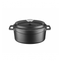 Cocotte mini oval con asas y tapa de hierro fundido 12x9cm 36cl. P635050 (12 unidades)