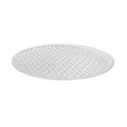 Plato llano vidrio sin ala "Braid" Ø 28 cm. B3203 (12 unidades)