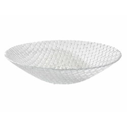 Ensaladera vidrio "Braid" Ø 33x8.5 cm. B3205 (4 unidades)