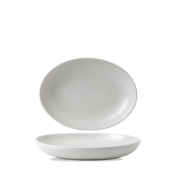 Plato hondo oval vitroporcelana Evo Pearl 26.7x19.7 cm. Dudson EVOPDO261 (6 unidades)