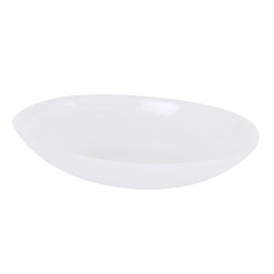 Bol roval Blanco de vidrio Bohai 24x16x5 cm . B858014 (24 unidades)