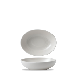Plato hondo oval vitroporcelana Evo Pearl 21.6x16.4 cm cm. Dudson EVOPDO211 (6 unidades)