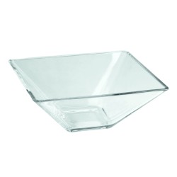 Bol cuadrado vidrio Ming Ventana20X20X8 CM. B3174 (6 unidades)