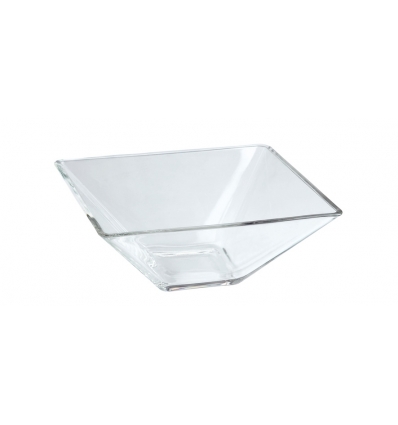 Bol cuadrado mini vidrio Ming Ventana 8X8X4.5 CM. B3177 (24 unidades)