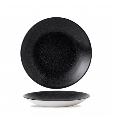 Plato hondo vitroporcelana Evo Origins Midnight Black 28,1 cm. Dudson EOBKPD271 (12 unidades)