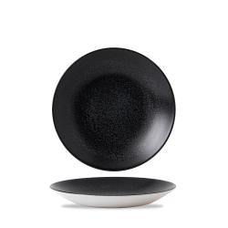 Plato hondo vitroporcelana Evo Origins Midnight Black 25,5 cm. Dudson EOBKPD251 (12 unidades)
