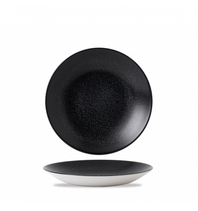 Plato hondo vitroporcelana Evo Origins Midnight Black 25,5 cm. Dudson EOBKPD251 (12 unidades)