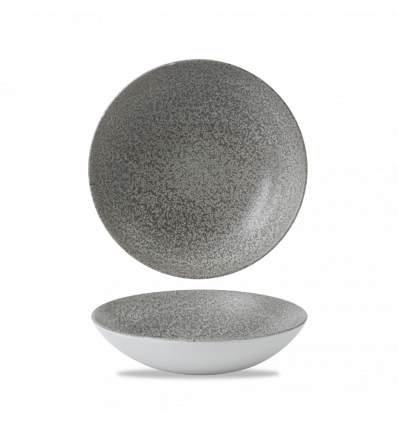 Plato hondo vitroporcelana Origins Grey 24.8 cm. Dudson EOGYEVB91 (12 unidades)