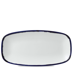 Bandeja de vitroporcelana rectangular Harvest Ink 35x18 cm. Dudson HVINXO141 (6 unidades)