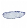 OVAL MURANO OVAL TRAY IN BLUE ETNIC MING 32X25CM (5MM). P605019B (6 units)