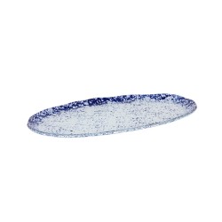 Bandeja oval cristal murano en Azul Cobalto Ming 32x16x1.5cm (5mm). P605021B (6 unidades)