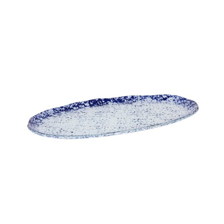 P605021B COBALT OVAL TRAY 32x16x1.5cm (5mm) 6 EINHEITEN