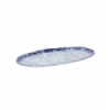 OVAL MURANO OVAL TRAY IN BLUE COBALTO MING 32X16X1.5CM (5MM). P605021B (6 units)