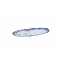 Bandeja oval cristal murano en Azul Cobalto Ming 24x12x1cm (5mm) . P605022B (6 unidades)