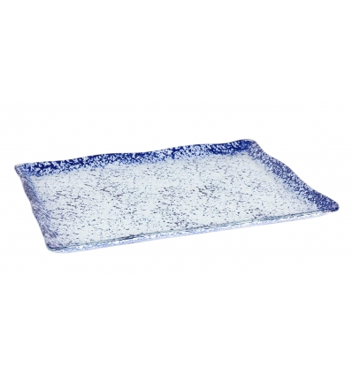 Rectangular Murano Glass Tray Cobalt Ming 30x23cm (5mm). P605023B (6 units)