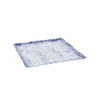 Plain Square Square Murano in Blue Cobalt Ming 25x25 cm (5mm). P605027B (6 units)