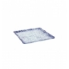 Plato postre cuadrado cristal murano en Azul Cobalto Ming 20X20 cm (5mm). P605028B (6 unidades)