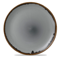 Plato llano redondo coupe vitroporcelana Harvest Grey 28,8 cm. Dudson HVGYEV111 (12 unidades)