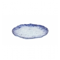 Round plain plate Murano glass cobalt ming 20x1.5cm (5mm). P605031B (6 units)