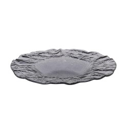 Plato risotto Gourmet cristal Negro Murano Titanio 29x4cm (5mm) . P605032A (3 unidades)