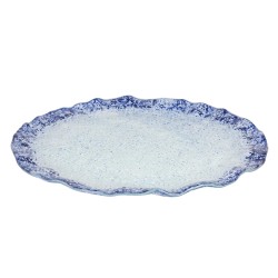 Plato presentación cuadrado cristal murano en Azul Cobalto Ming Ø 31,5 cm. P605035B (4 unidades)