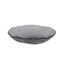 Ensaladera Gourmet cristal Negro Murano Titanio 25x5cm (5mm). P605036A (4 unidades)