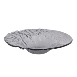 Plato para pasta cristal murano Negro "Pravia" 24x5.5 cm (4mm). P605041A (4 unidades)