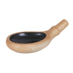 Plato degustación con asa Stoneware Sucro Claro 31x17x5 cm. P965000 (3 unidades)