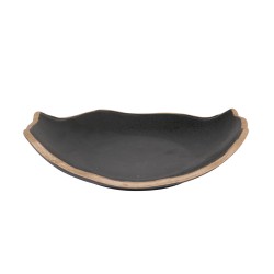 Plato llano degustación Stoneware Sucro Oscuro 24x19x5 cm. P965005 (3 unidades)