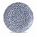 Plato llano coupe redondo vitroporcelana Terrazzo Blue 28,8 cm. Dudson TZBLEV111 (12 unidades)