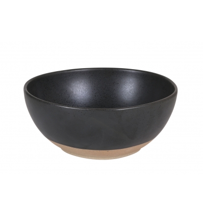 Ensaladera oval Stoneware Sucro Oscuro 21x19x10 cm. P965009 (3 unidades)