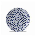 Plato pan coupe redondo vitroporcelana Terrazzo Blue 16,5 cm. Dudson TZBLEVP61 (12 unidades)