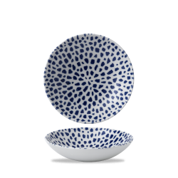 Plato hondo coupe redondo vitroporcelana Terrazzo Blue 18,2 cm. Dudson TZBLEVB71 (12 unidades)