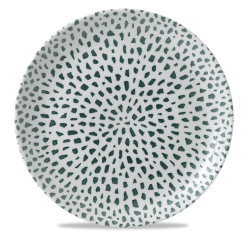 Plato llano redondo vitroporcelana Terrazzo Green 28,8 cm. Dudson TZGREV111 (12 unidades)