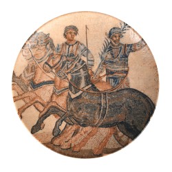 Plato presentación porcelana decorado Osmanli Ø 30 cm. B928001M (6 unidades)