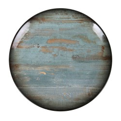 Plato llano porcelana decorado Omeya Ø 27x2.5 cm. B928002G (12 unidades)