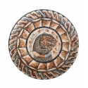 Plato llano gourmet porcelana decorado Osmanli Ø 27x2.5 cm. B928002M (6 unidades)
