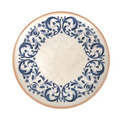 Plato llano gourmet porcelana decorado Laudum Ø 27x2.5 cm. B928002N (6 unidades)