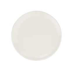 Plato llano porcelana bone china Gourmet Blanco Ø 25 cm. B928003 (12 unidades)