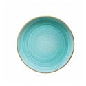 Plato llano gourmet porcelana bonne china Aqua 25 cm. B928003A (12 unidades)